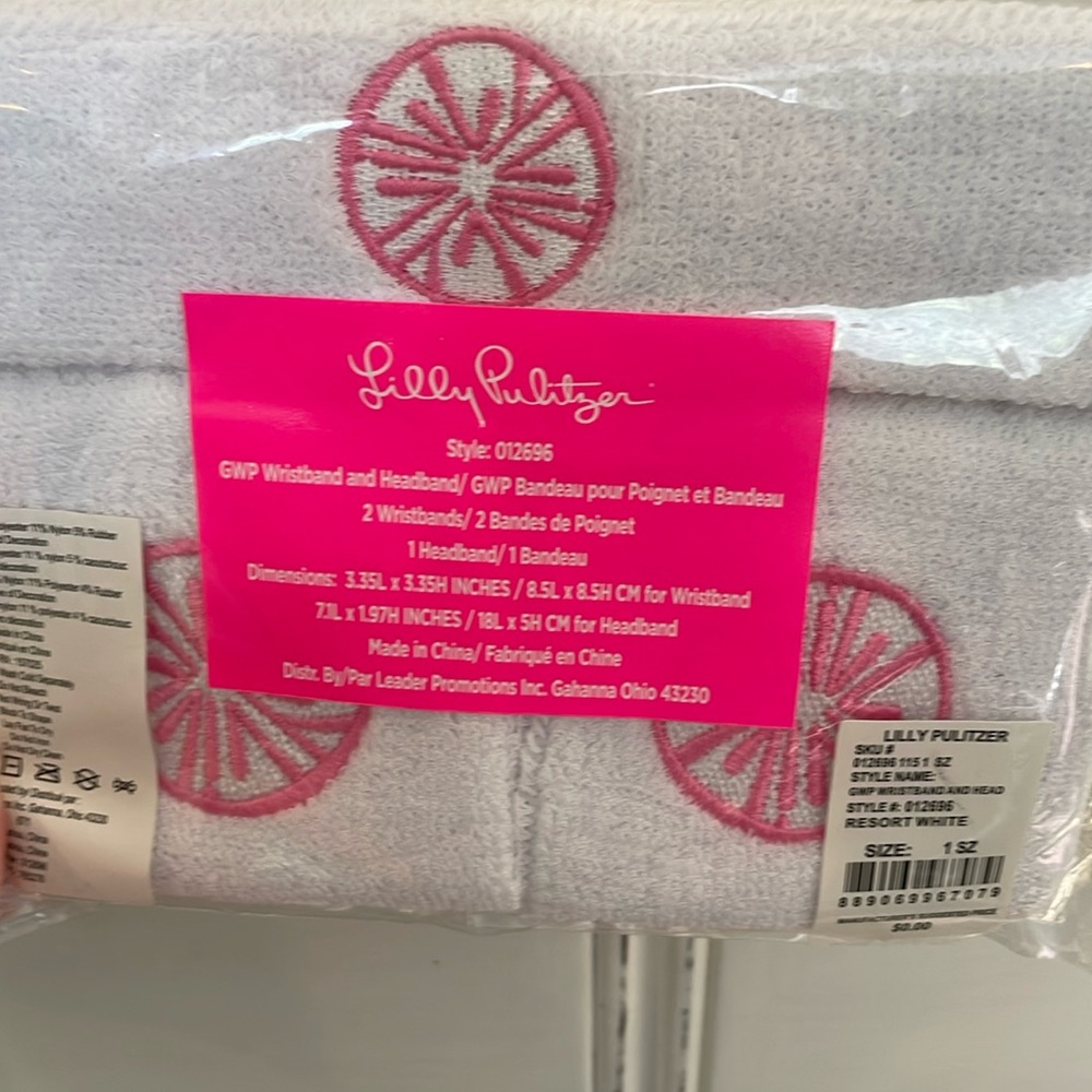 Never opened Lilly Pulitzer sweat bands!